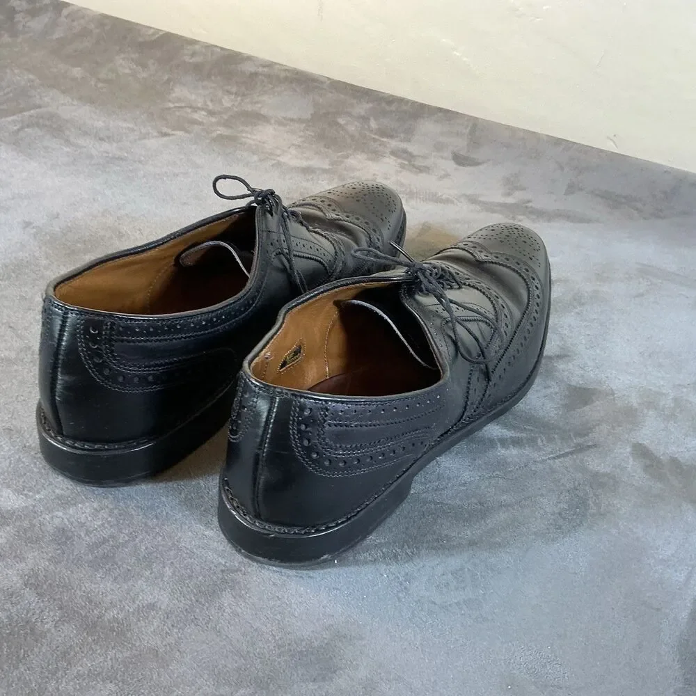 McAllister Allen Edmonds 13 2A Narrow Men’s Black Leather Dress Shoes Oxfords